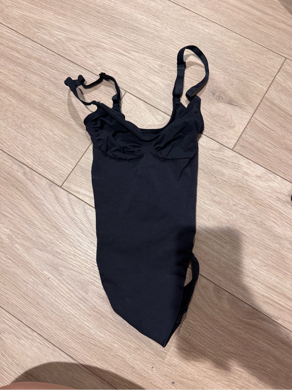 SKIMS Black Sculpting Scoop Neck Bodysuit